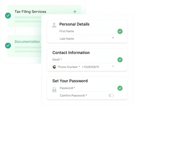 Sign Up to QuickTax UI